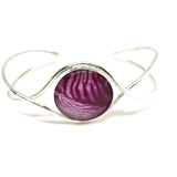 Val B's Wax Simplicity Sterling Silver Ornate Cuff Bangle