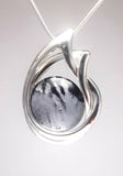 Double Teardrop Circular Pendant