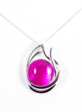 Double Teardrop Circular Pendant