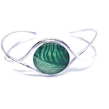 Val B's Wax Simplicity Sterling Silver Ornate Cuff Bangle