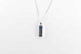 Memorial Ashes Rectangular Double Sided Pendant