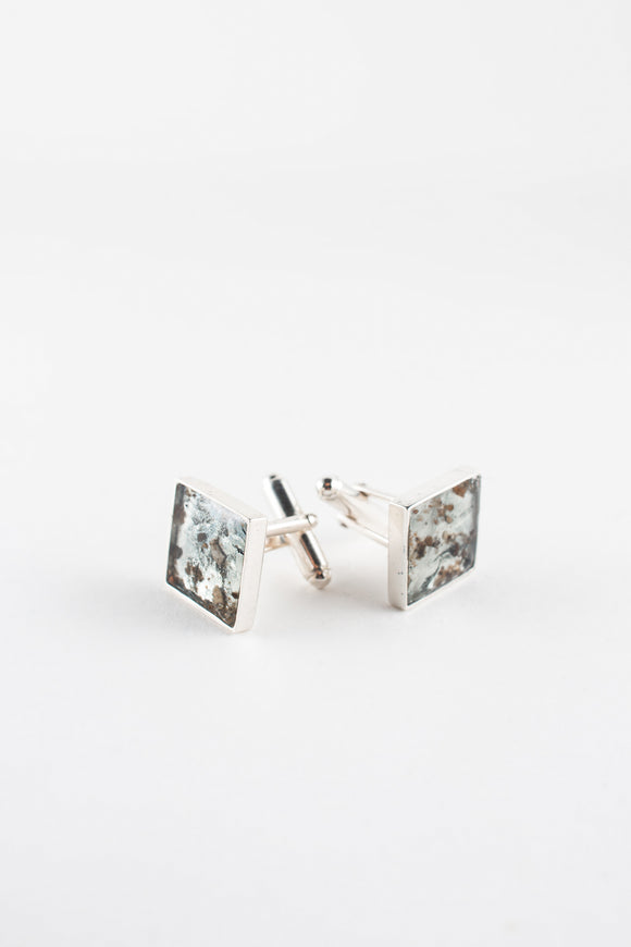 Memorial Ashes Square cuff links
