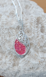 Ionian Bougainvillea Filigree Pendant