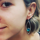 Fish Eye drop earrings